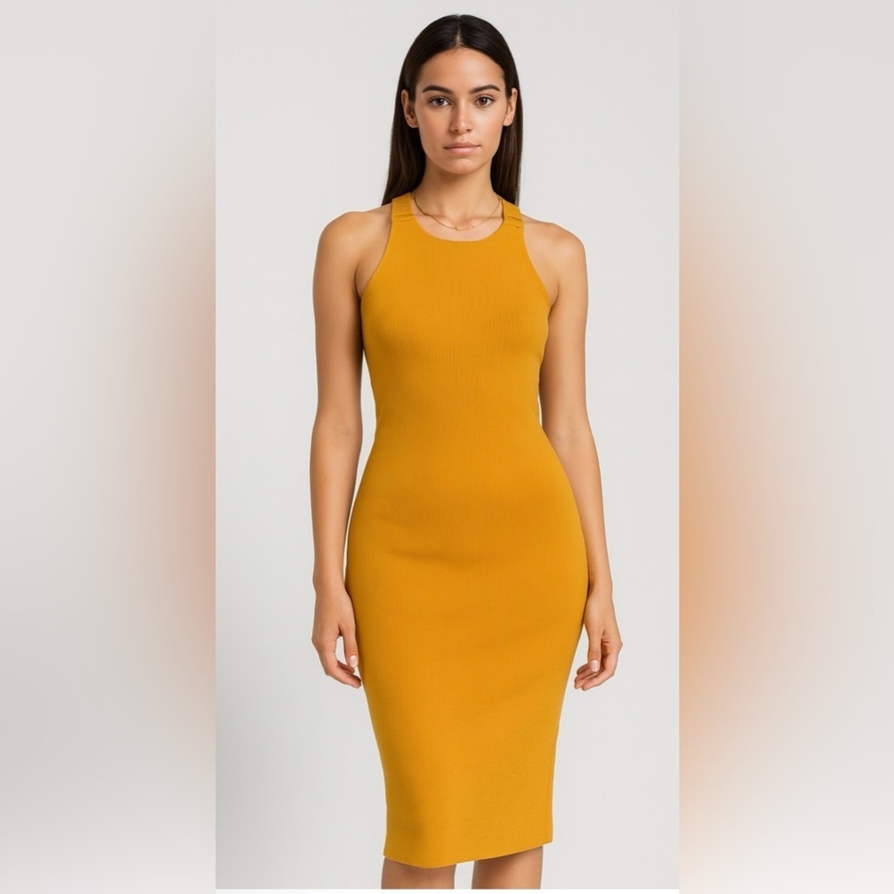Anthropology 525 America Sleeveless Bodycon Midi Dress – Size S NWT
